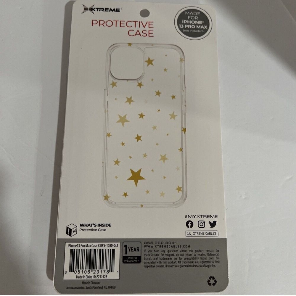 NEW Xtreme Protective Case Made For iPhone 13 PRO MAX Holiday Theme NIP Stars